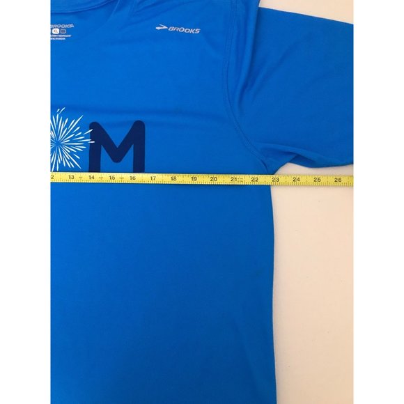 Brooks Dri Layer Boom Twin Cities Marathon 2016 Mens XL Blue T Shirt *13 - Picture 2 of 5